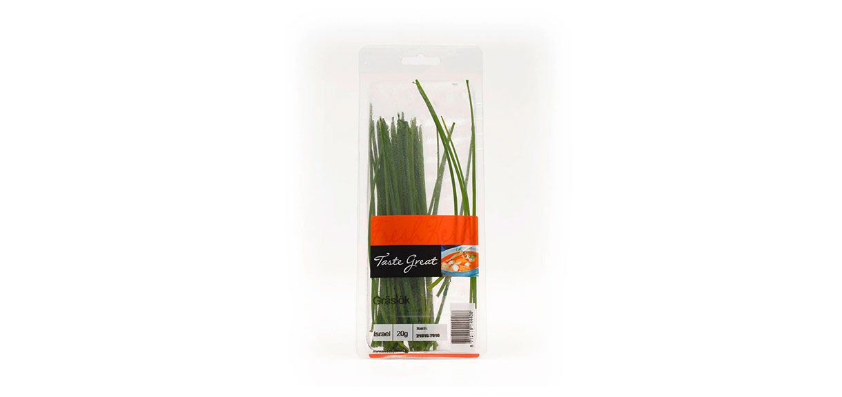 MULTIVAC Packaging Fresh Chives in Vacuum Seal