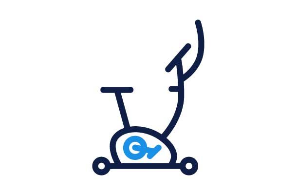 Exercise Bike Icon Design MULTIVAC Branding