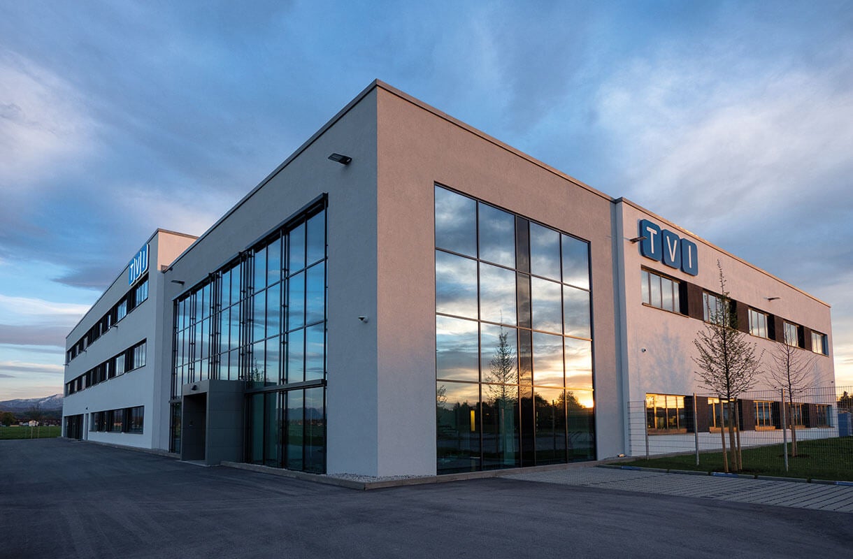 TVI Building Exterior at Sunset MULTIVAC Facility