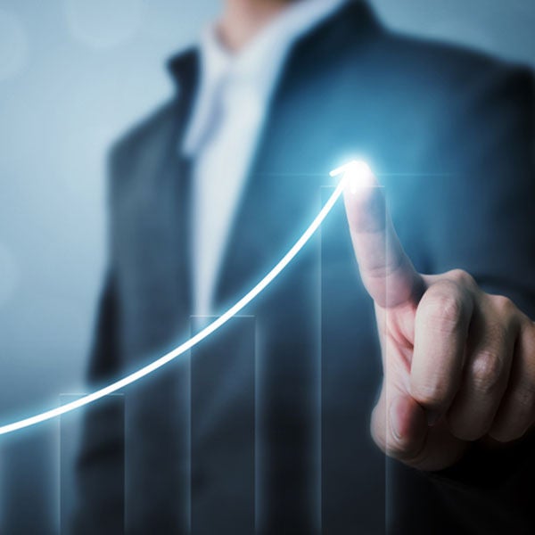 Business Growth Concept with Rising Graph