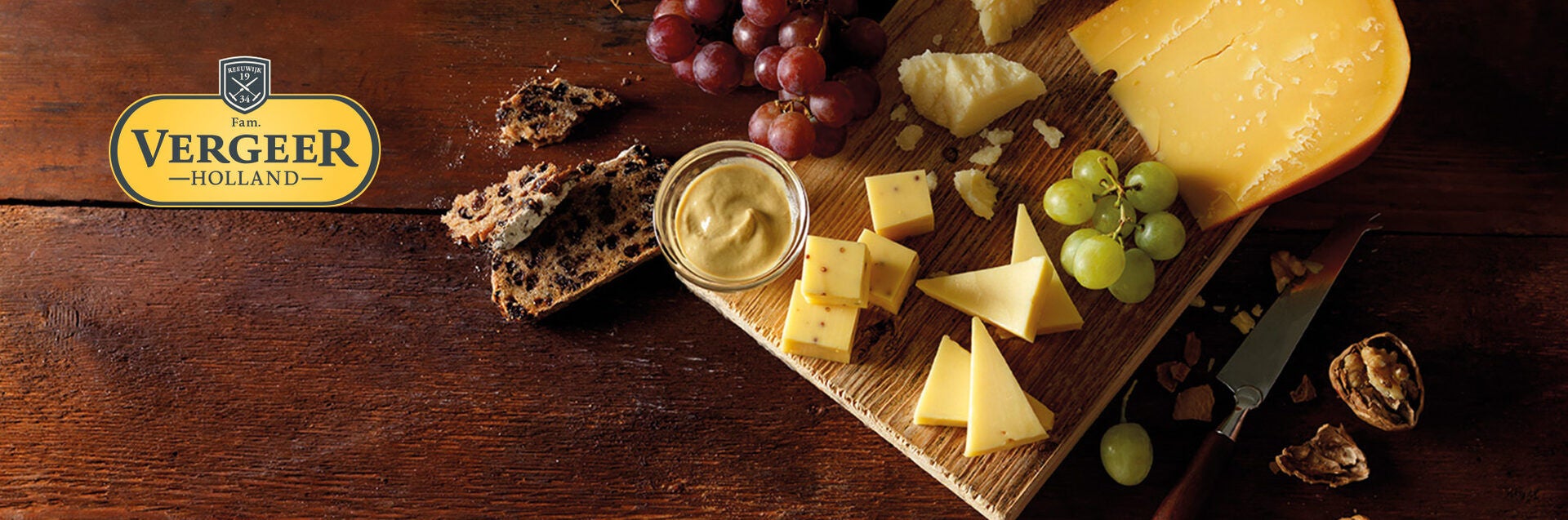 Cheese Platter with Grapes and Crackers