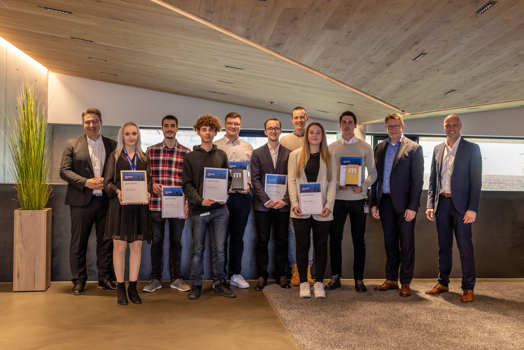 Award Ceremony Group Photo with Certificates