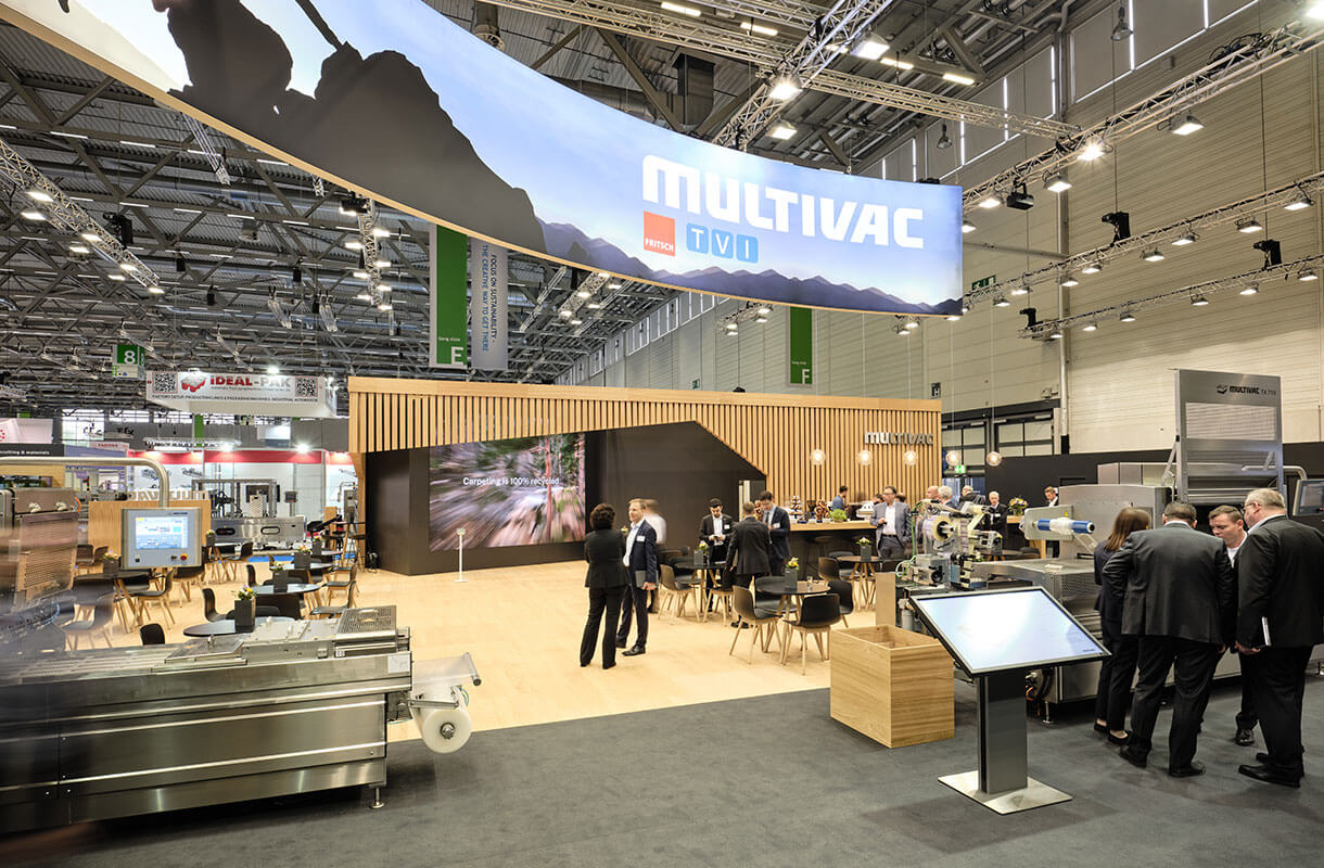 MULTIVAC Trade Show Booth with TVI Equipment
