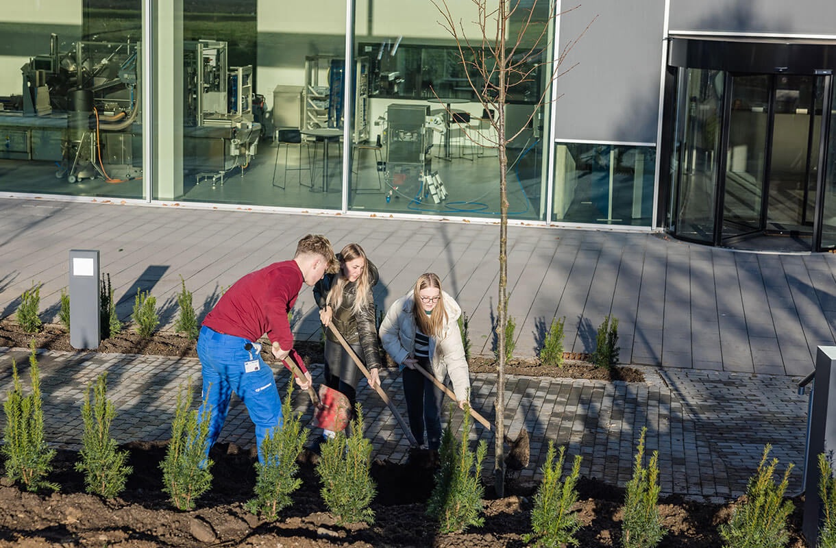 MULTIVAC Factory Landscaping Team at Work